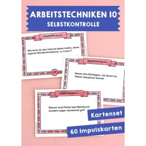 Arbeitstechniken: Selbstkontrolle