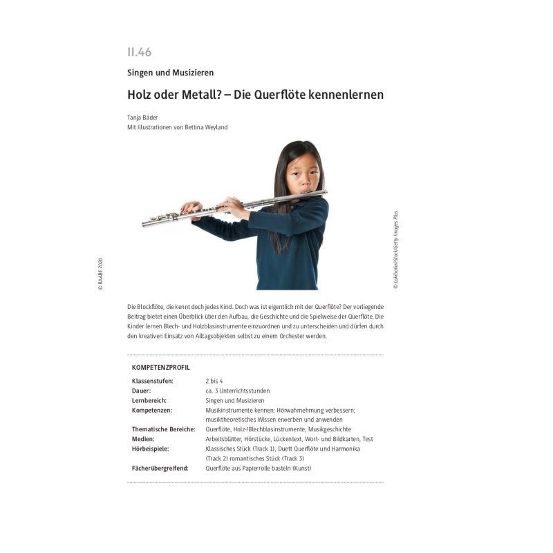 Holz-Flöte deutsch · Auer Verlag – Material zur