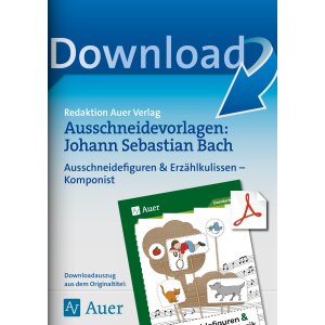 Johann Sebastian Bach: Ausschneidevorlagen