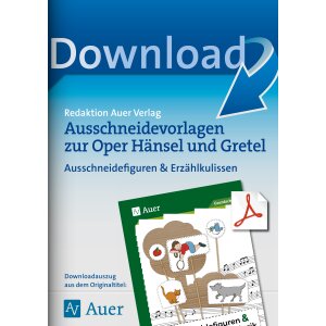 Hänsel und Gretel: Ausschneidevorlagen