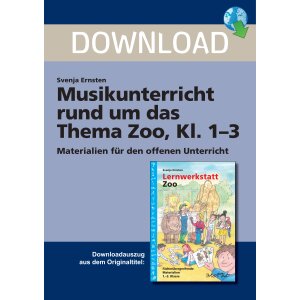 Musikunterricht rund um das Thema Zoo