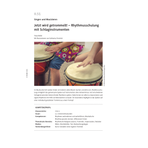 Rhythmusschulung mit Schlaginstrumenten