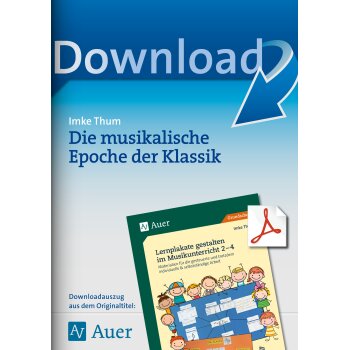 Die musikalische Epoche der Klassik - Lernplakate gestalten im Musikunterricht
