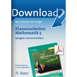 Spiegeln und verschieben  - Klassenarbeiten Mathematik 5