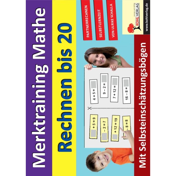 Merktraining Mathe - Rechnen bis 20