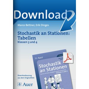 Stochastik an Stationen: Tabellen - Klassen 3 und 4
