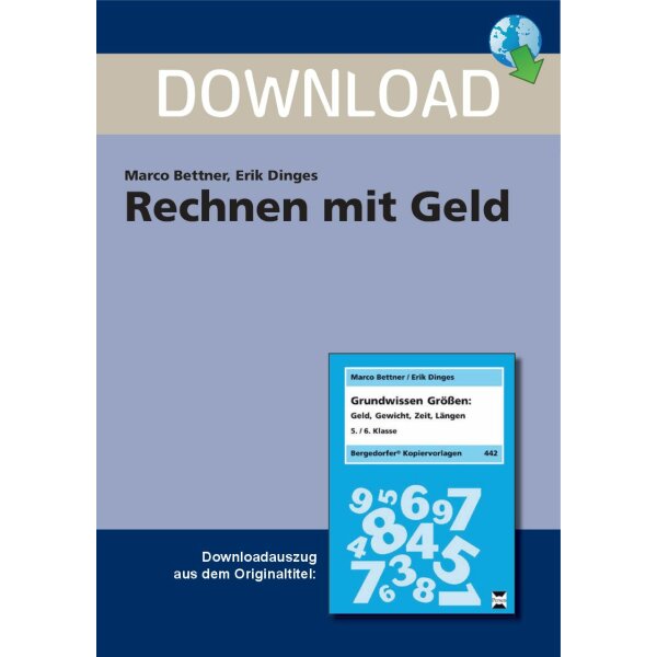 Rechnen mit Geld - inkl. Kopiervorlagen aller Münzen und Scheinen