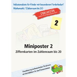 Miniposter 2: Ziffernkarten im Zahlenraum bis 20