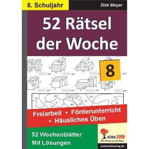 52 Rätsel der Woche Klasse 8