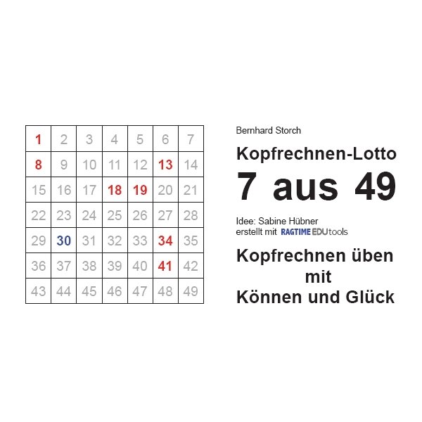 Kopfrechnen-Lotto 7 aus 49