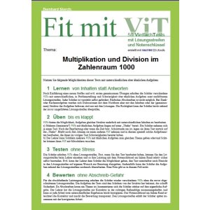 Multiplikation und Division im Zahlenraum 1000 -...