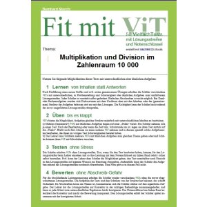 Multiplikation und Division im Zahlenraum 10 000 -...