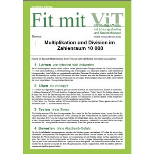 Multiplikation und Division im Zahlenraum 10 000 -...