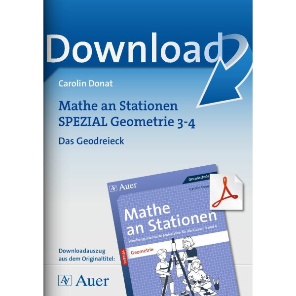 Das Geodreieck - Mathe an Stationen Geometrie (3./4. Kl.)