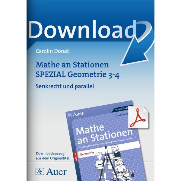 Senkrecht und parallel - Mathe an Stationen Geometrie (3./4. Kl.)