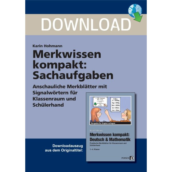 Sachaufgaben - Merkwissen kompakt