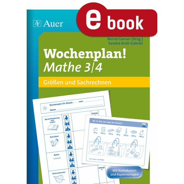 Größen und Sachrechnen - Wochenplan Mathe 3./4. Schuljahr