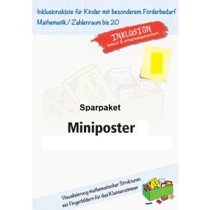 Miniposter Ziffernkarten und Rechenstrategien - Sparpaket...