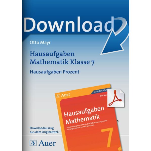 Prozentrechnung - Hausaufgaben Mathematik Klasse 7