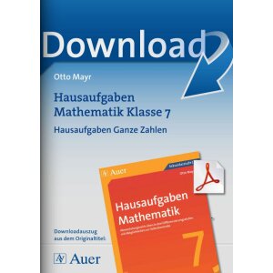 Ganze Zahlen - Hausaufgaben Mathematik Klasse 7