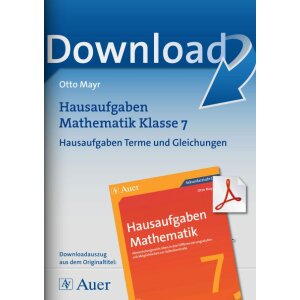 Terme und Gleichungen - Hausaufgaben Mathematik Klasse 7