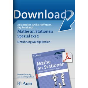 Einführung Multiplikation -  Das 1x1 an Stationen