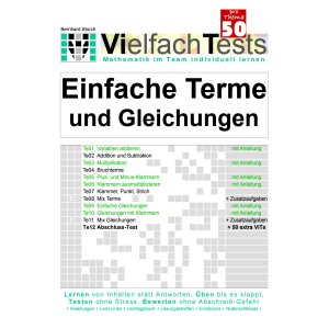 Einfache Terme und Gleichungen - Vielfachtests