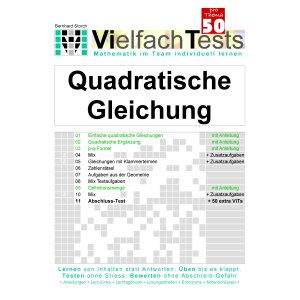 Quadratische Gleichungen - Vielfachtests