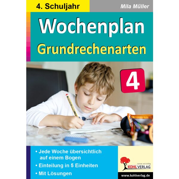 Wochenplan Grundrechenarten Klasse 4