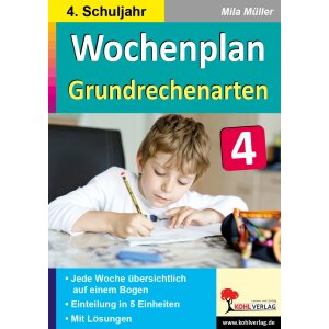 Wochenplan Grundrechenarten Klasse 4