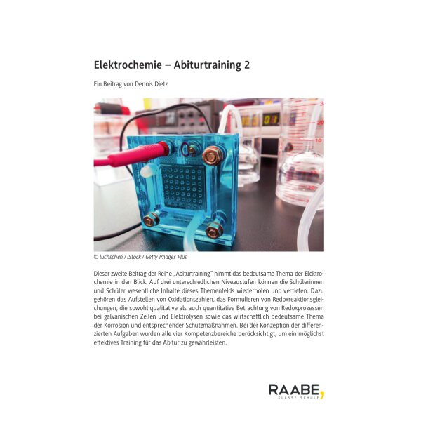Abiturtraining - Elektrochemie