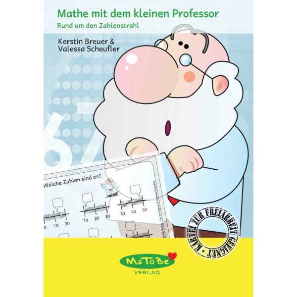 Mathe mit dem kleinen Professor - Rund um den Zahlenstrahl (Kartei)