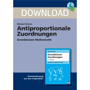 Grundwissen Mathematik: Antiproportionale Zuordnungen