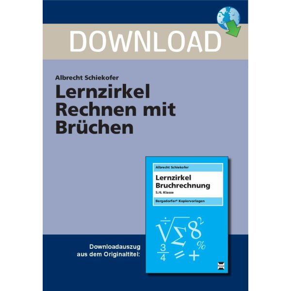 Lernzirkel - Rechnen mit Brüchen