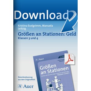 Größen an Stationen: Geld - Klassen 3 und 4