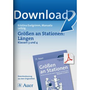 Größen an Stationen: Längen - Klassen 3...