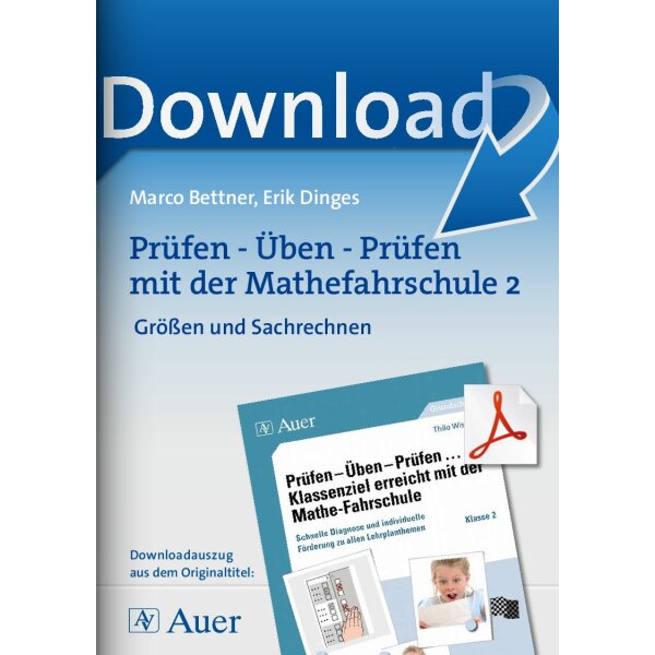 Größen und Sachrechnen   - Prüfen - Üben - Prüfen mit der Mathefahrschule 2