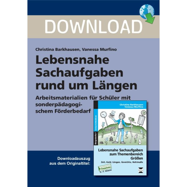 Lebensnahe Sachaufgaben rund um Längen für Schüler mit sonderpädagogischem Förderbedarf