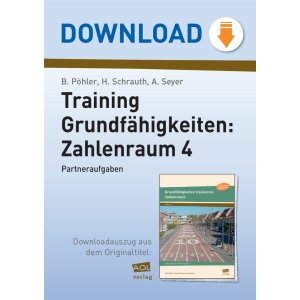 Partneraufgaben - Training Grundfähigkeiten: Zahlenraum