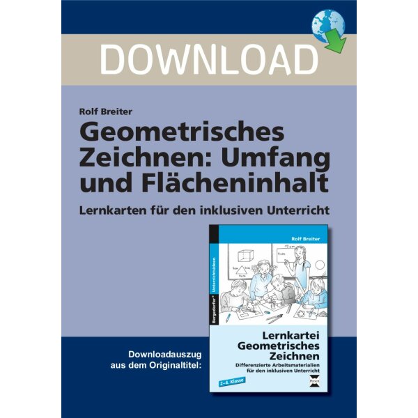 Umfang und Flächeninhalt - Lernkartei Geometrisches Zeichnen