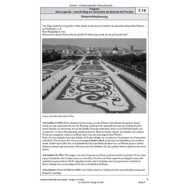Tangram: Eine Legende - und ein Weg zur Geometrie als Sprache der Formen