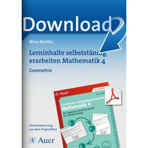 Geometrie - Lerninhalte selbstständig erarbeiten...