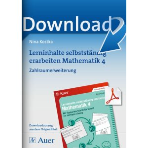 Zahlraumerweiterung - Lerninhalte selbstständig...