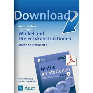 Winkel und Dreieckskonstruktionen an Stationen Kl. 7