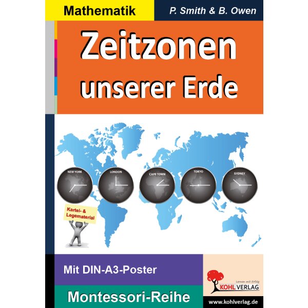 Zeitzonen unserer Erde (Montessori-Reihe)