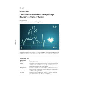 Fit für die Hauptschulabschlussprüfung Mathe