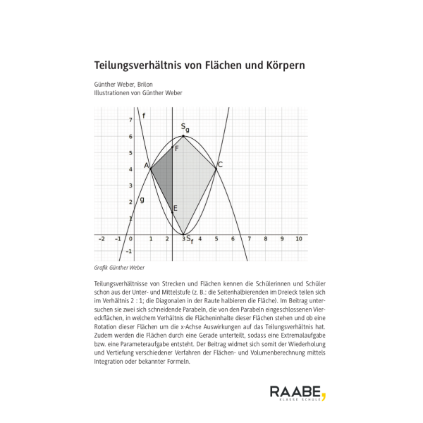 Teilungsverhältnis von Flächen und Körpern