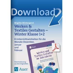 Werken und Textiles Gestalten Kl. 1/2 - Winter