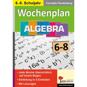 Wochenplan Algebra Klassen 6-8