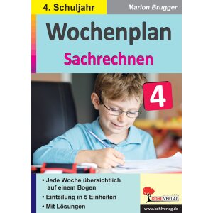 Wochenplan Sachrechnen Klasse 4